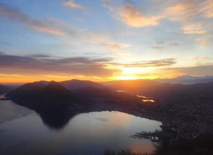 La Perla Di Bre' Apartment Lugano Luaran gambar