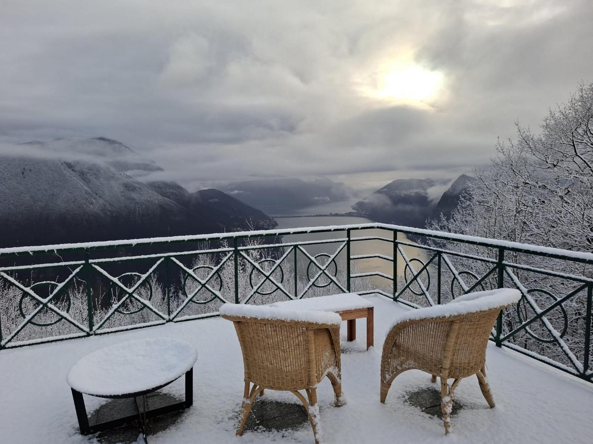 La Perla Di Bre' Apartment Lugano Luaran gambar
